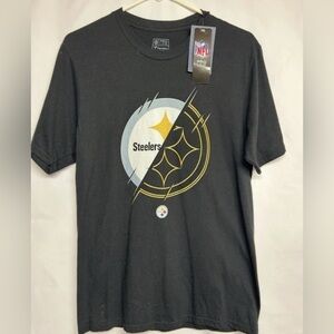 Pittsburgh Steelers Mens Short Sleeved T-Shirt Sz S NFL Football Team Logo Black